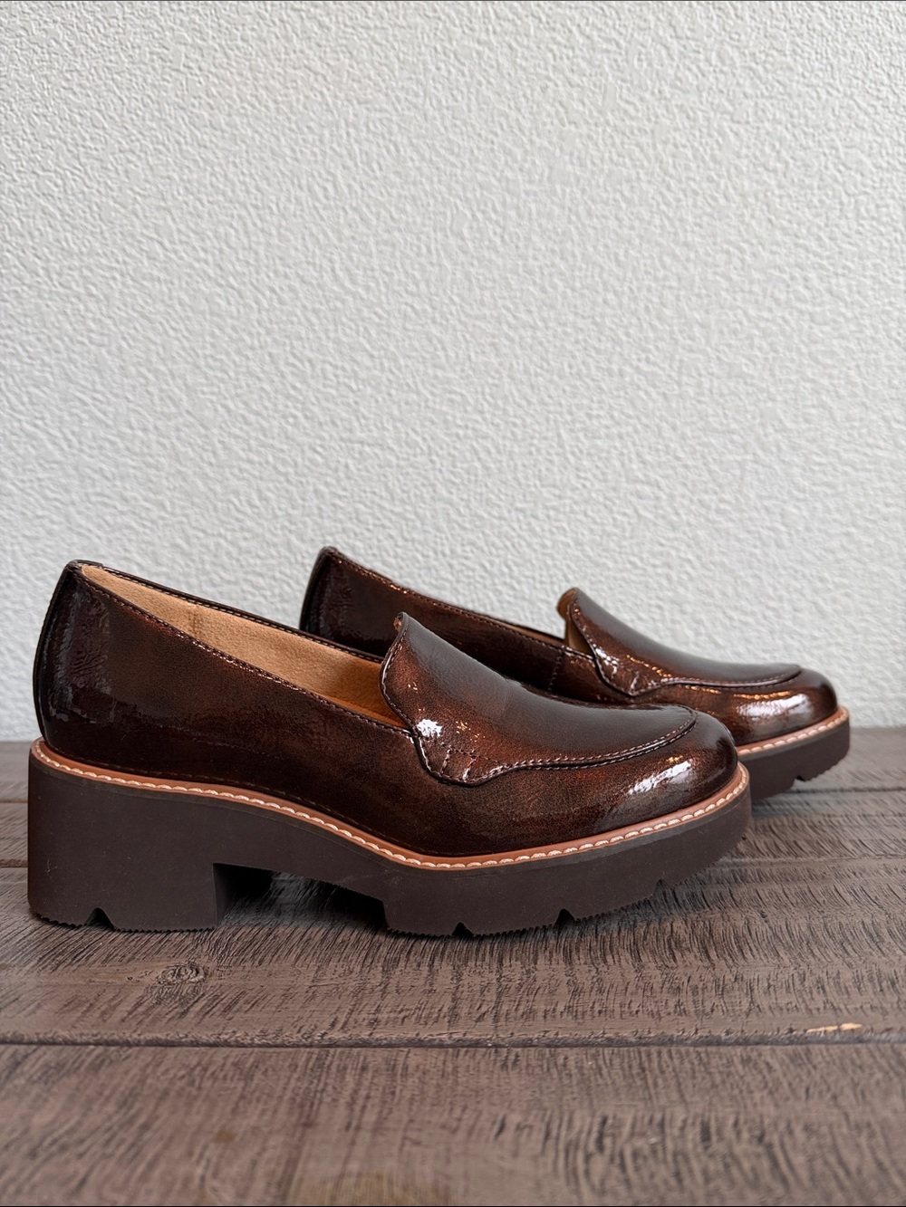 Naturalizer Cabaret Platform Lug Sole Loafer NIB